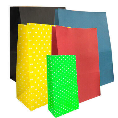 Кольорові крафт пакети без ручок