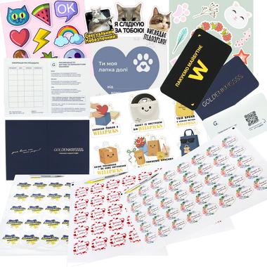 Наклейки, стікери, сертифікати, візитівки, брошюри, бірки 