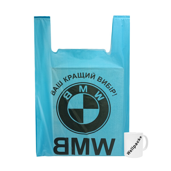 Пакет майка BMW (440+95х2)х750 ​​мм 37,5 мкм 50 шт./
