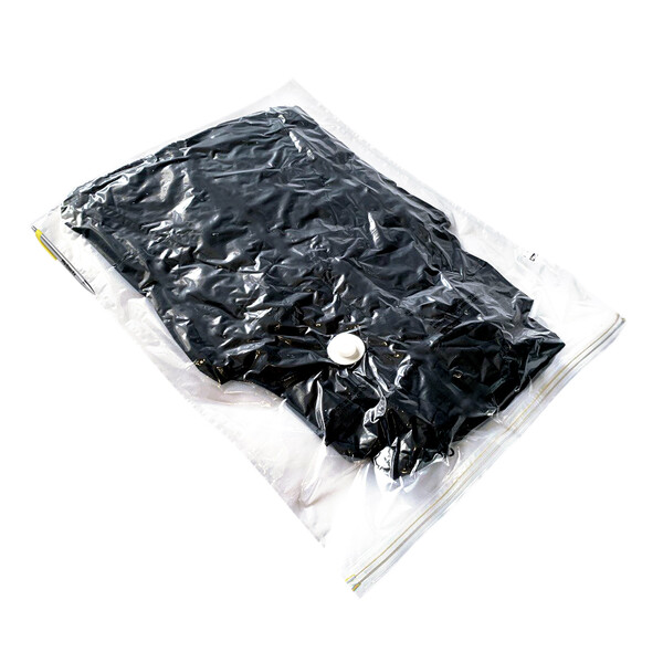 Вакуумный пакет для одежды с клапаном под насос многоразовый 600х800 мм прозрачный 10 шт./