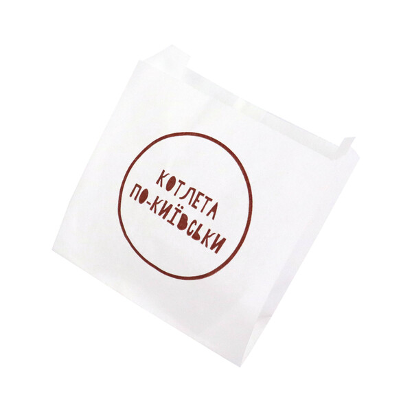 Пакет саше для випічки білий в 1 колір з Вашим логотипом/