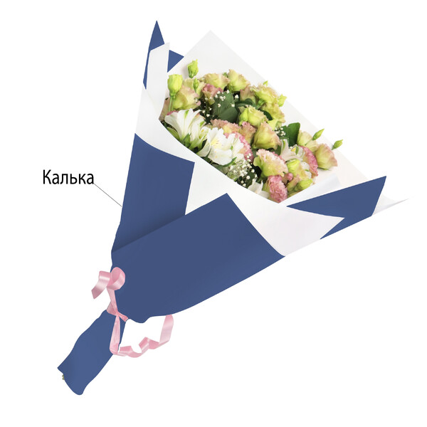 Калька листова 580х580 мм 65 мкм непрозорий однотонний темно-синій 20 шт./ - фото Калька листова 580х580 мм 65 мкм непрозорий однотонний темно-синій 20 шт./