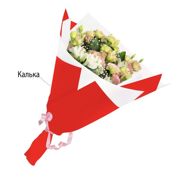 Калька листова 580х580 мм 65 мкм непрозорий однотонний карміновий 20 шт./ - фото Калька листова 580х580 мм 65 мкм непрозорий однотонний карміновий 20 шт./