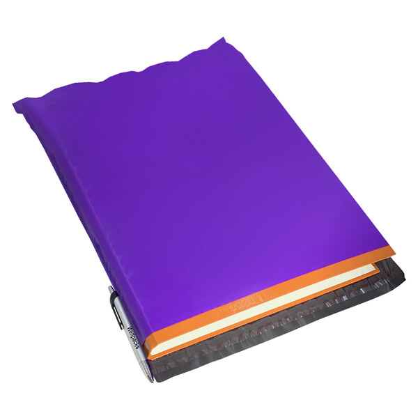 Курьерский пакет 400х600 мм А2+ фиолетово-черный 50 мкм 50 шт./