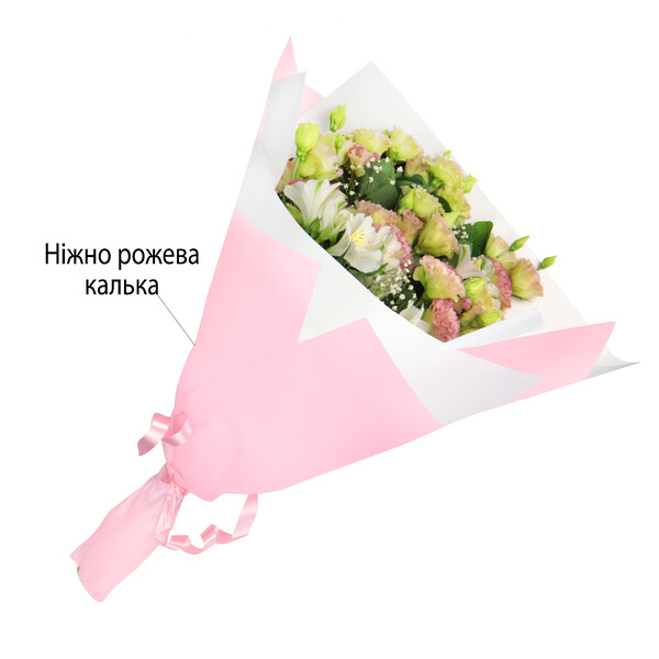 Калька листова 580х580 мм 65 мкм непрозорий однотонний рожевий 20 шт./ - фото Калька листова 580х580 мм 65 мкм непрозорий однотонний рожевий 20 шт./