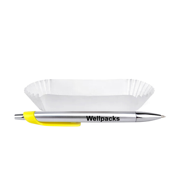 Прямоугольная форма для эклеров 130х30х30 мм белый 38 г/м² 250 шт. - фото