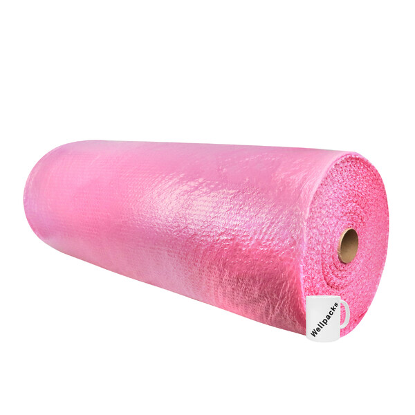 Повітряно-пузирчаста плівка двошарова 100 см х 50 м 45 мкм рожевий 1 рул./