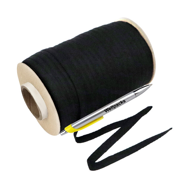 Лента киперная 10 мм 100 м черный 1 рул./