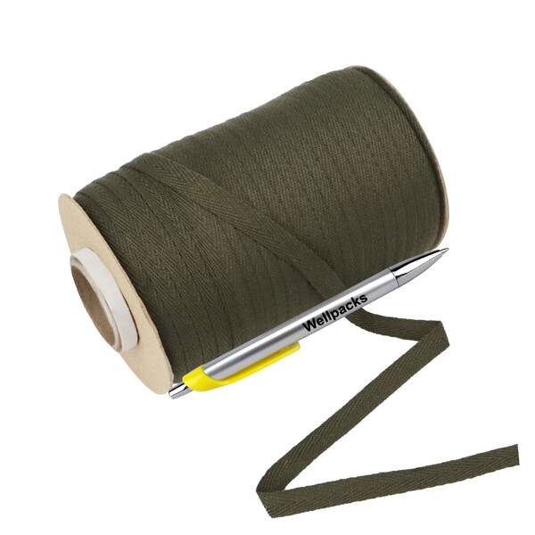 Лента киперная 10 мм 100 м хаки 1 рул./