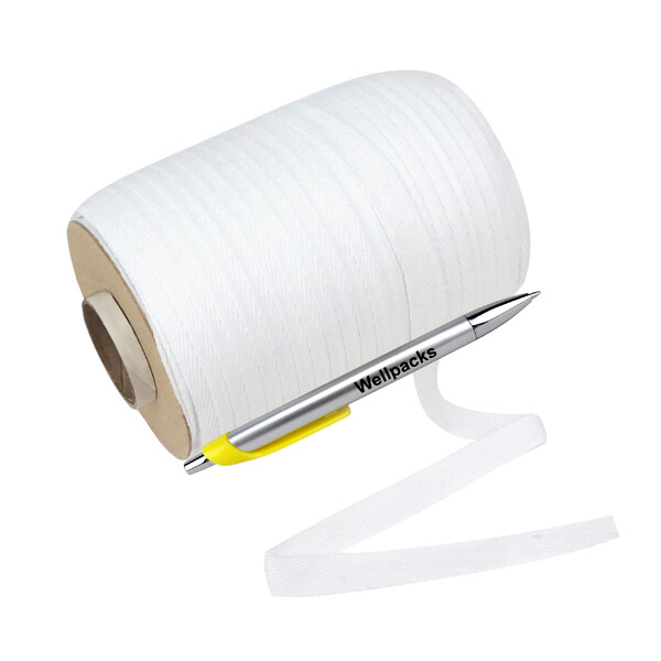 Стрічка кіперна 15 мм 100 м білий 1 рул. - фото