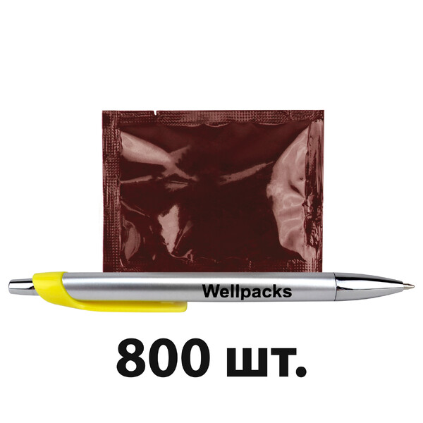 Серветка волога в індивідуальній упаковці 60х80 мм шоколад 800 шт./