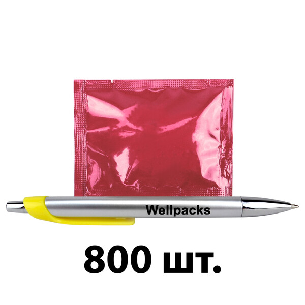 Серветка волога в індивідуальній упаковці 60х80 мм бордовий 800 шт./