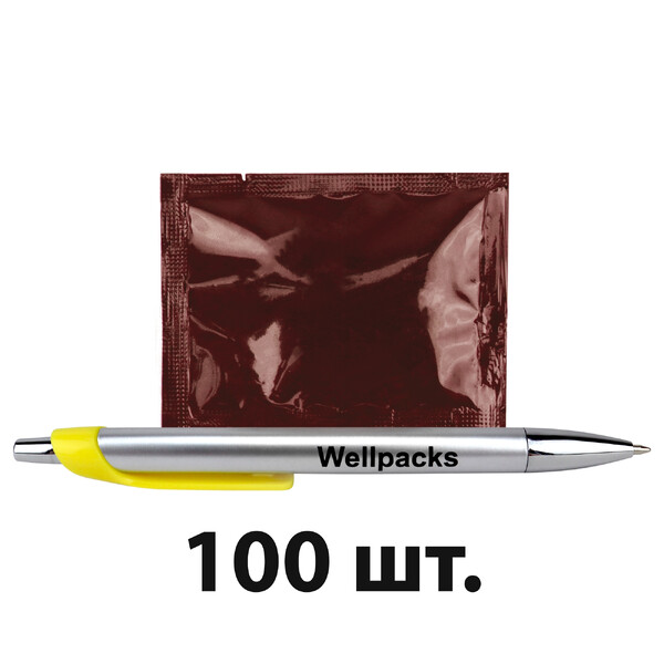 Серветка волога в індивідуальній упаковці 60х80 мм шоколад 100 шт./