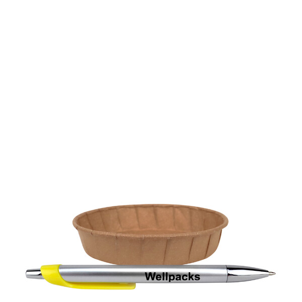 Кругла форма "Капсула" для тартів та сінабоне &Oslash; 90х20 мм коричневий 70 г/м&sup2; 100 шт./