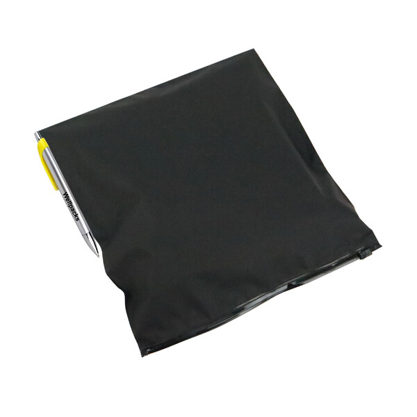 Пакет слайдер 250х250 мм 70 мкм черный матовый 50 шт. - фото