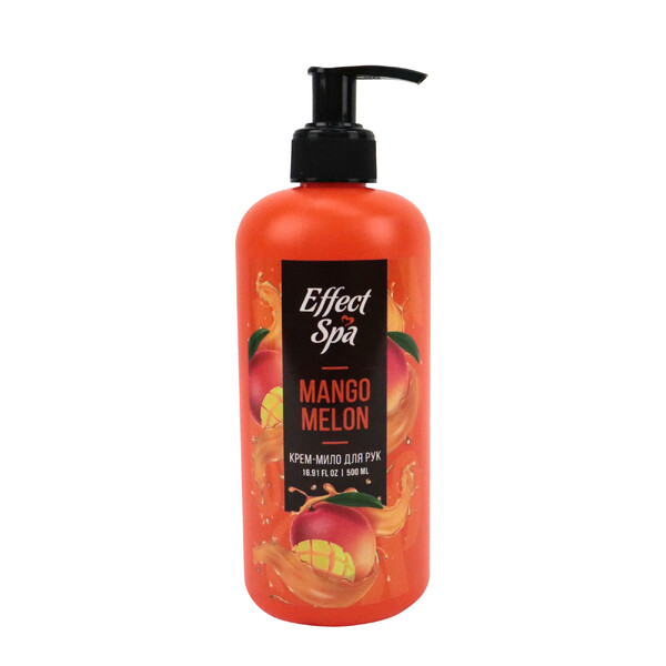 Ніжне крем-мило "Effect Spa" Mango Melon (манго-диня) з дозатором 500 мл 1 шт./