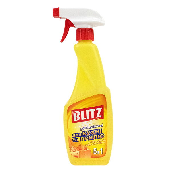 Рідина для чищення кухні та грилю "BLITZ" Professional 500 мл з трігером-розпилювачем 1 шт./