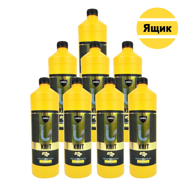 Засіб для прочистки труб "Force" Кріт 1000 мл 8 шт./