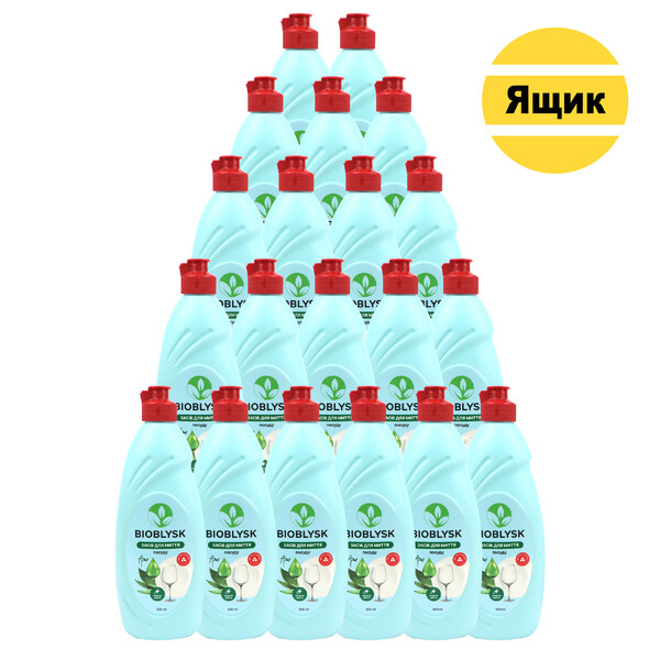 Засіб для миття посуду "BioBlysk" алое 500 мл 20 шт./