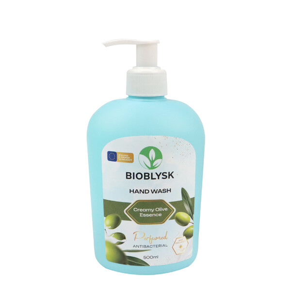Рідке крем-мило парфумоване антибактеріальне "BioBlysk" Creamy Olive Essence 500 мл 1 шт./