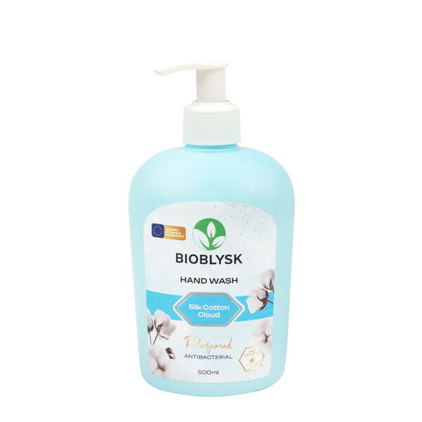 Рідке крем-мило парфумоване антибактеріальне "BioBlysk" Silk Cotton Cloud 500 мл 1 шт./