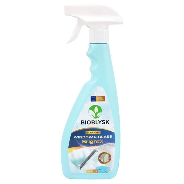Засіб для миття скла та вікон "BioBlysk" BrightX 500 мл 1 шт./