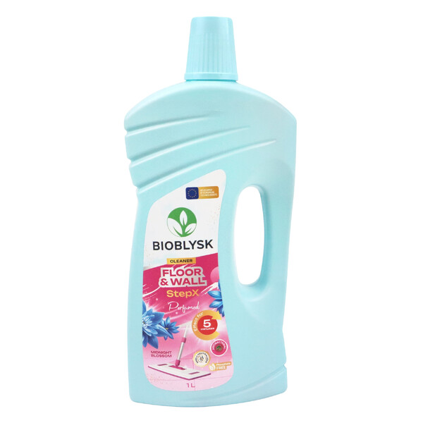 Засіб для миття підлоги та стін "BioBlysk" StepX Midnight Blossom 1000 мл 1 шт./
