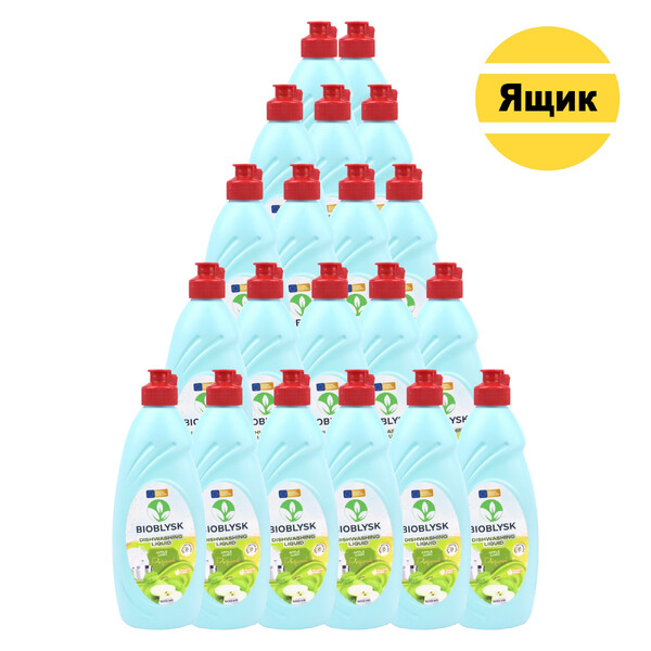 Засіб для миття посуду парфумований "BioBlysk" Apple Lush 500 мл 20 шт./