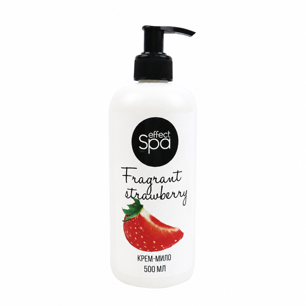 Ніжне крем-мило "Effect Spa" Strawberry (полуниця) з дозатором 500 мл 1 шт./