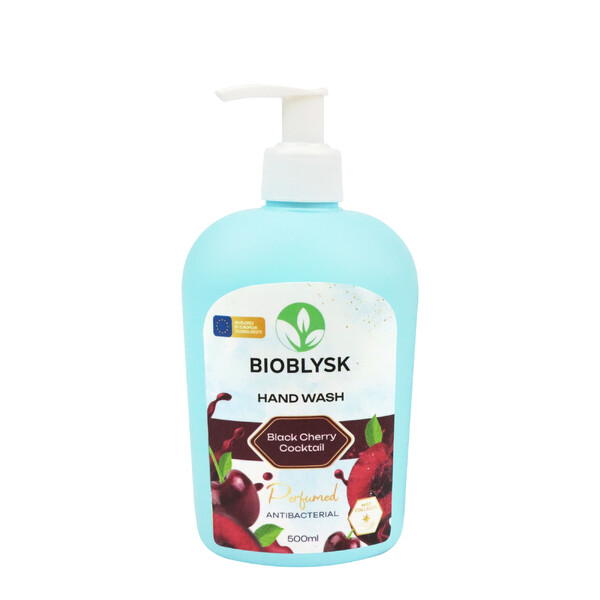 Рідке крем-мило парфумоване антибактеріальне "BioBlysk" Black Cherry Cocktail 500 мл 1 шт./