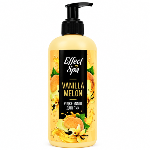 Ніжне крем-мило "Effect Spa" Vanilla Melon (ваніль-диня) з дозатором 500 мл 1 шт./