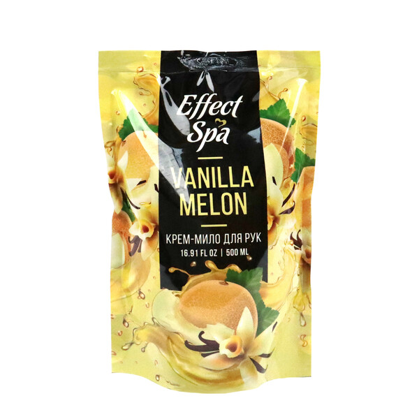 Ніжне крем-мило "Effect Spa" Vanilla Melon (ваніль-диня) в дой-паку 500 мл 1 шт./