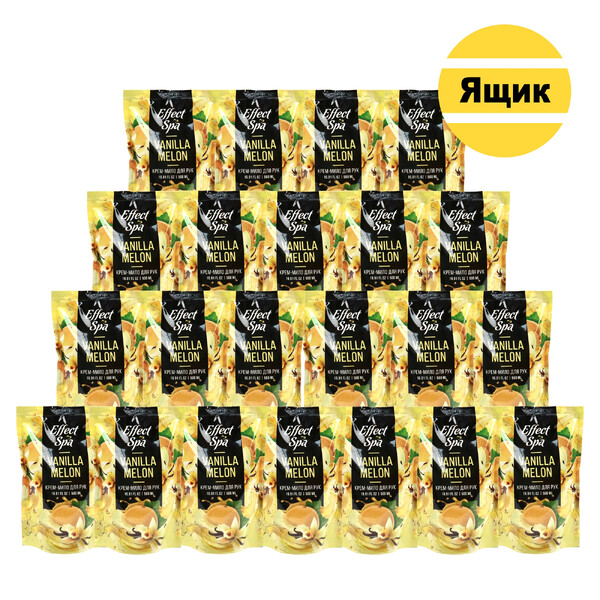 Ніжне крем-мило "Effect Spa" Vanilla Melon (ваніль-диня) в дой-паку 500 мл 22 шт./