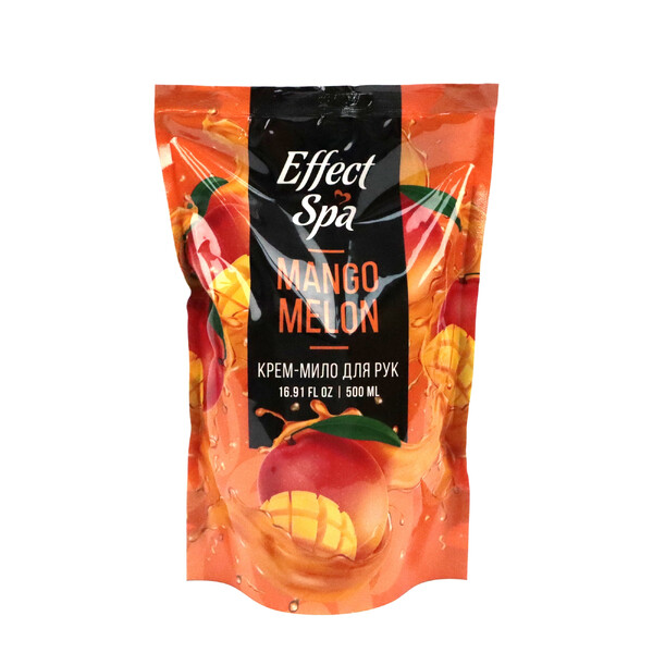 Ніжне крем-мило "Effect Spa" Mango Melon (манго-диня) в дой-паку 500 мл 1 шт./