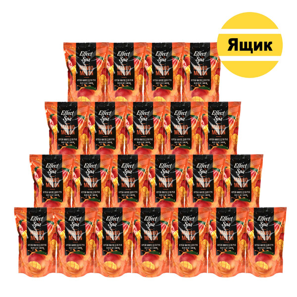 Ніжне крем-мило "Effect Spa" Mango Melon (манго-диня) в дой-паку 500 мл 22 шт./
