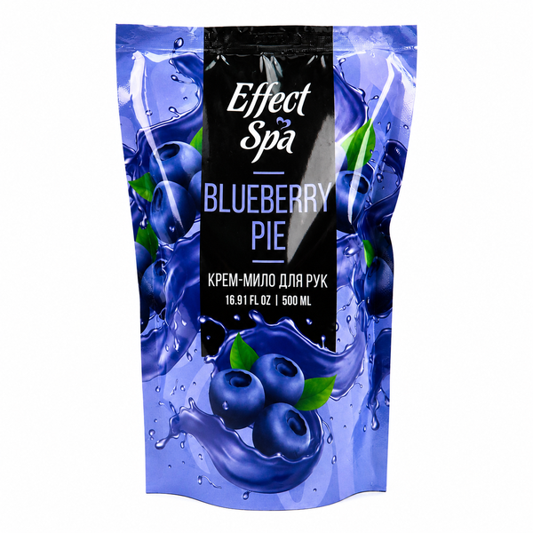 Ніжне крем-мило "Effect Spa" Blueberry Pie (чорничний пиріг) в дой-паку 500 мл 1 шт./
