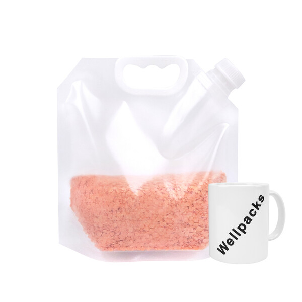 Дой-пак со штуцером 1,3 л 220х225 мм с ручкой для сыпучих продуктов прозрачный 1 шт./