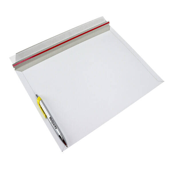 Курьерский картонный конверт 336х250 мм C4+ белый 50 шт./